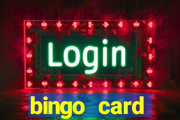 bingo card generator with pictures